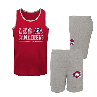 Girls Two Piece Montreal Canadiens Pajama Set