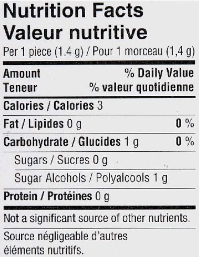 Dentyne Glacier sous Zéro