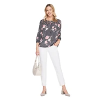 Chemisier paysan avec garniture en dentelle Iyla pour femmes