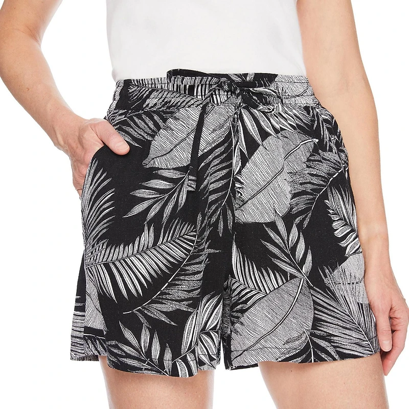 Short en mélange de lin Iyla pour femmes