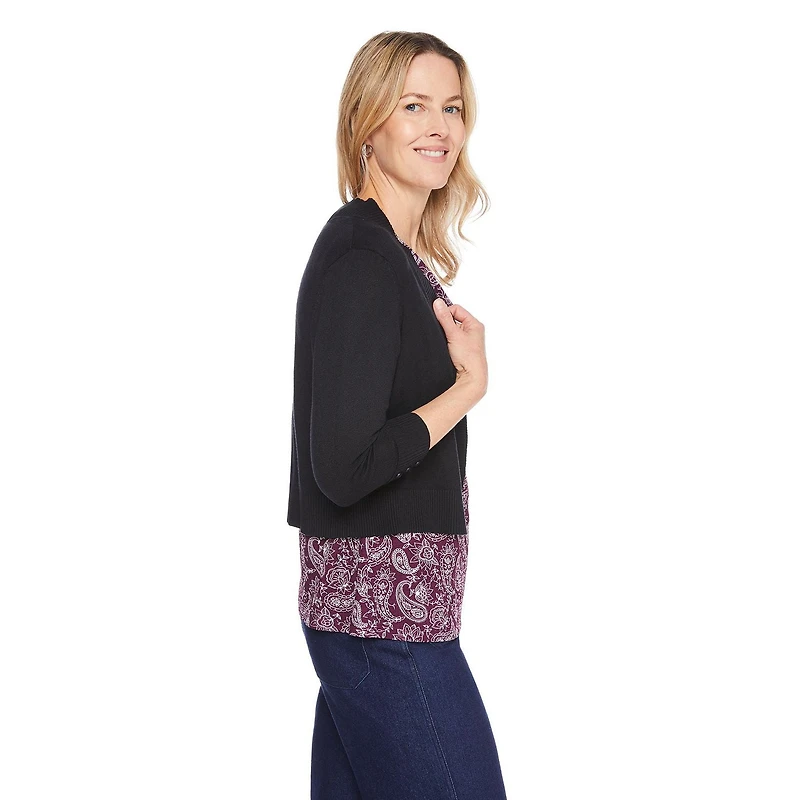 Iyla Women's Elbow Sleeve Knit Shrug