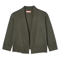 Veste courte en tricot avec manches aux coudes Iyla pour femmes Tailles P-TTG
