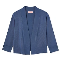 Veste courte en tricot avec manches aux coudes Iyla pour femmes Tailles P-TTG