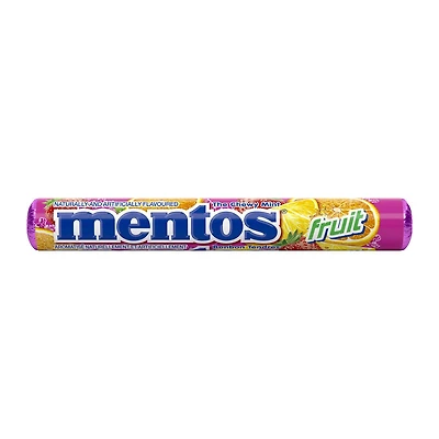 Mentos Chewy Mint Candy Roll, Fruit, Party, 1.32 ounces, 14 Pieces, Mentos Chewy Fruit Rolls