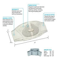 Ceinture de soutien dorsale pour femme, petite taille