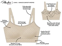Playtex Seamless Comfort Wireless Bra, Sizes: S- 3XL