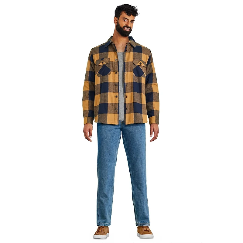 George Men's Flannel Shirt Jacket