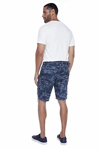 Jeaniologie ™ Short Cargo Ceinturé pour Homme - Camo bleu Taille 28-38