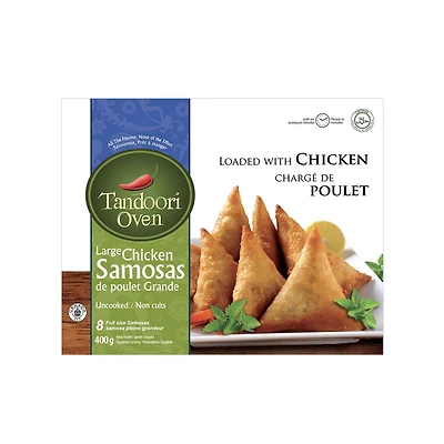 Tandoori Oven Halal Large Chicken Samosas - 400g