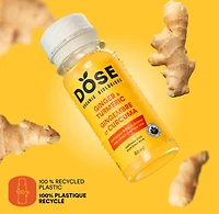 Shot biologique au gingembre et au curcuma DOSE 60 mL