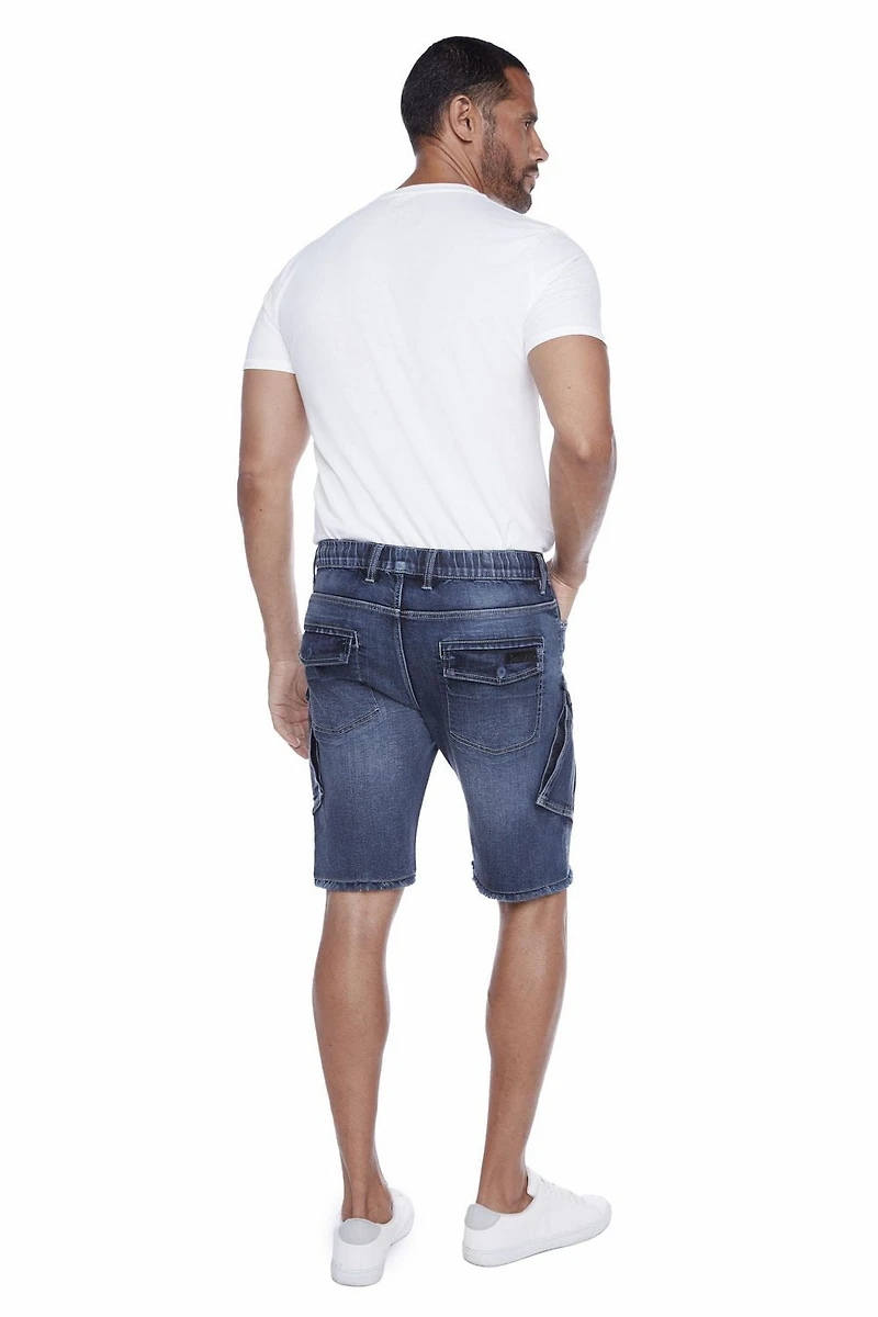 Jeaniologie ™ Mens Pull-on Shorts With Cargo pockets 