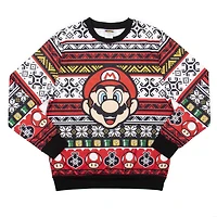 Super Mario Men`s Christmas Fleece Sweater