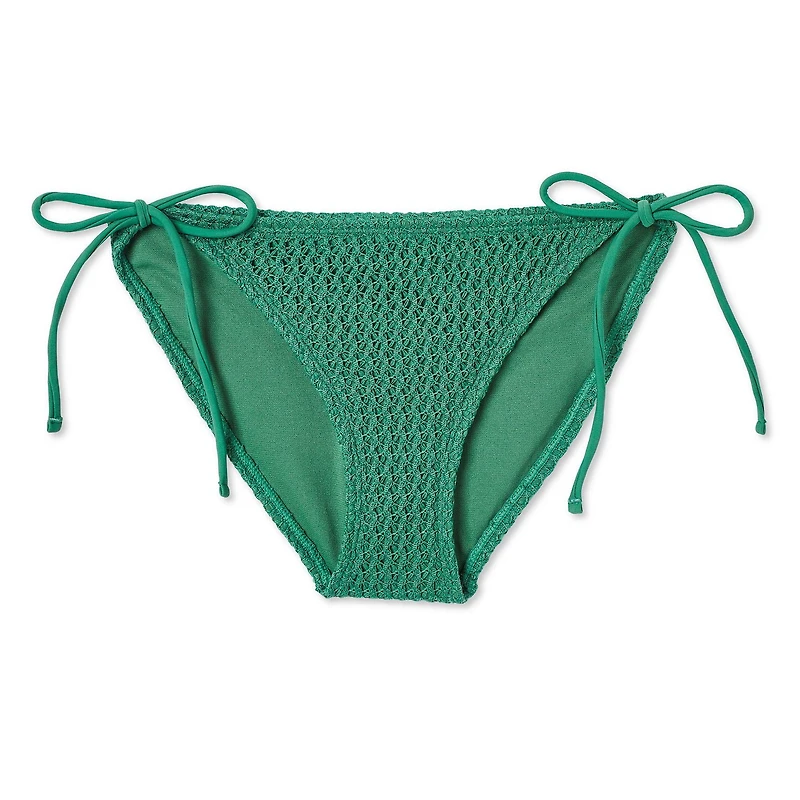 No Boundaries Women's String Bikini Bottom