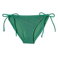 No Boundaries Women's String Bikini Bottom