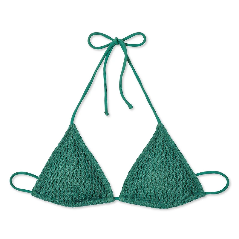 No Boundaries Women's String Bikini Top