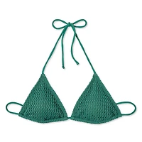 No Boundaries Women's String Bikini Top
