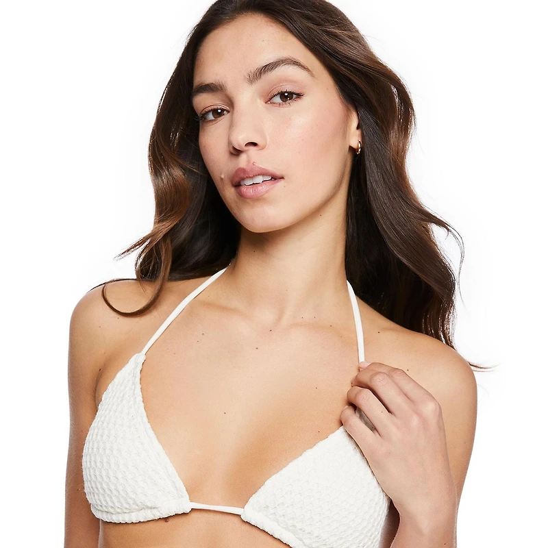 No Boundaries Women's String Bikini Top