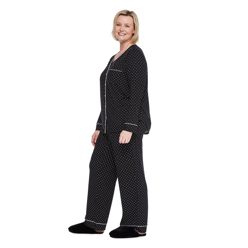 Iyla Women's Plus Pajama 2-Piece Set, Sizes 1X-4X