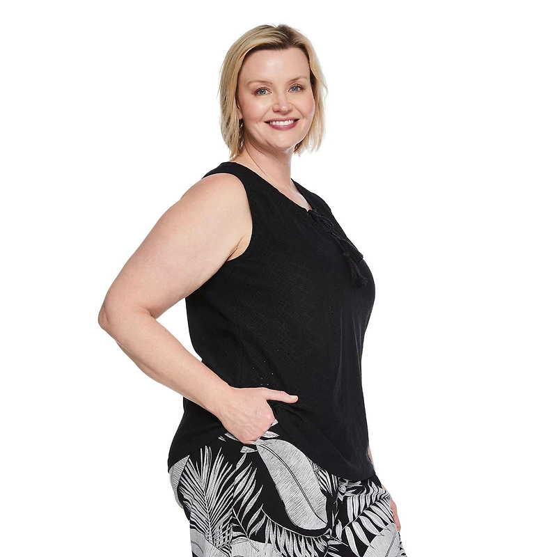 Iyla Women's Plus Tassel Tank