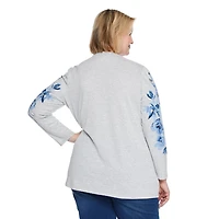 Iyla Women's Plus Fooler Cardigan, Sizes 1X-4X