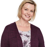 Iyla Women's Plus Fooler Cardigan