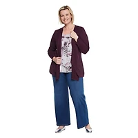 Iyla Women's Plus Fooler Cardigan