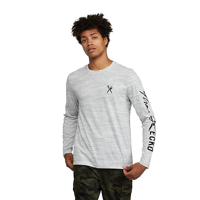 T-shirt à manches longues avec logo Mark Ecko pour hommes