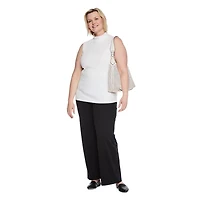 Iyla Women's Plus Mock Neckline Rib Top, Sizes 1X-4X