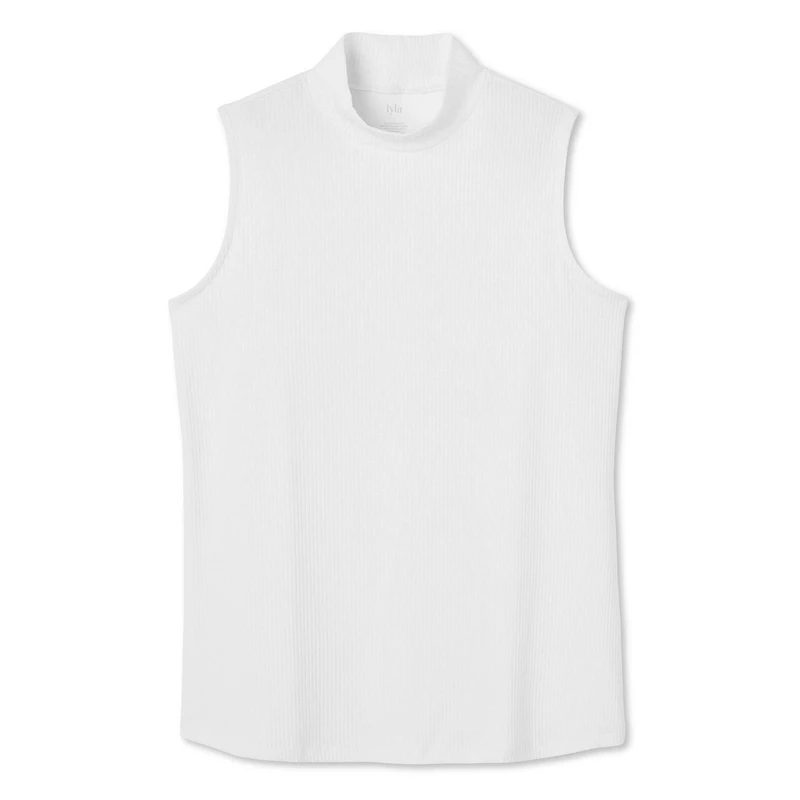 Iyla Women's Plus Mock Neckline Rib Top, Sizes 1X-4X