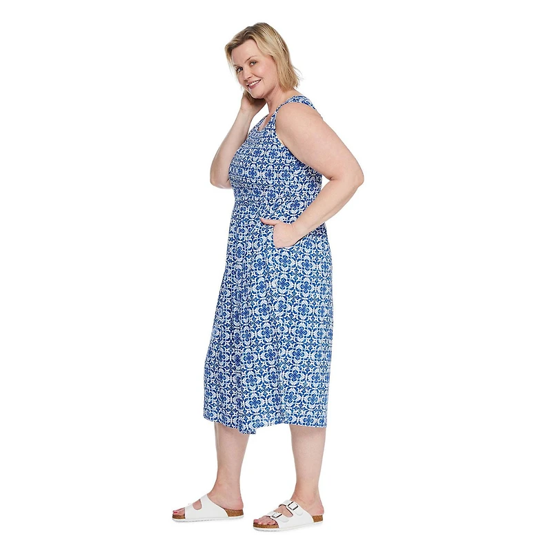 Iyla Women's Plus Smocked Maxi Dress