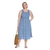 Iyla Women's Plus Smocked Maxi Dress
