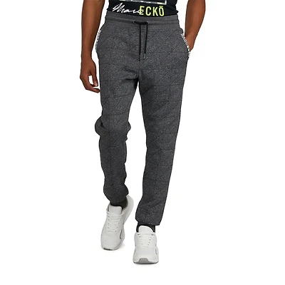 Pantalon de jogging en molleton matelassé Marc Ecko pour hommes