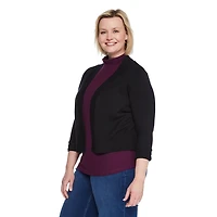 Iyla Women's Plus Elbow Sleeve Knit Shrug