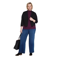 Iyla Women's Plus Elbow Sleeve Knit Shrug