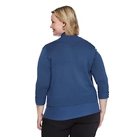 Iyla Women's Plus Elbow Sleeve Knit Shrug