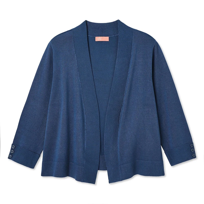 Iyla Women's Plus Elbow Sleeve Knit Shrug