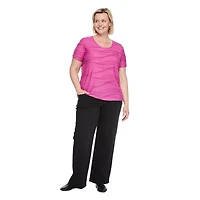 Iyla Women's Plus Ripple Tee, Sizes 1X-4X