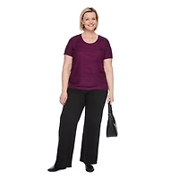 Iyla Women's Plus Ripple Tee, Sizes 1X-4X