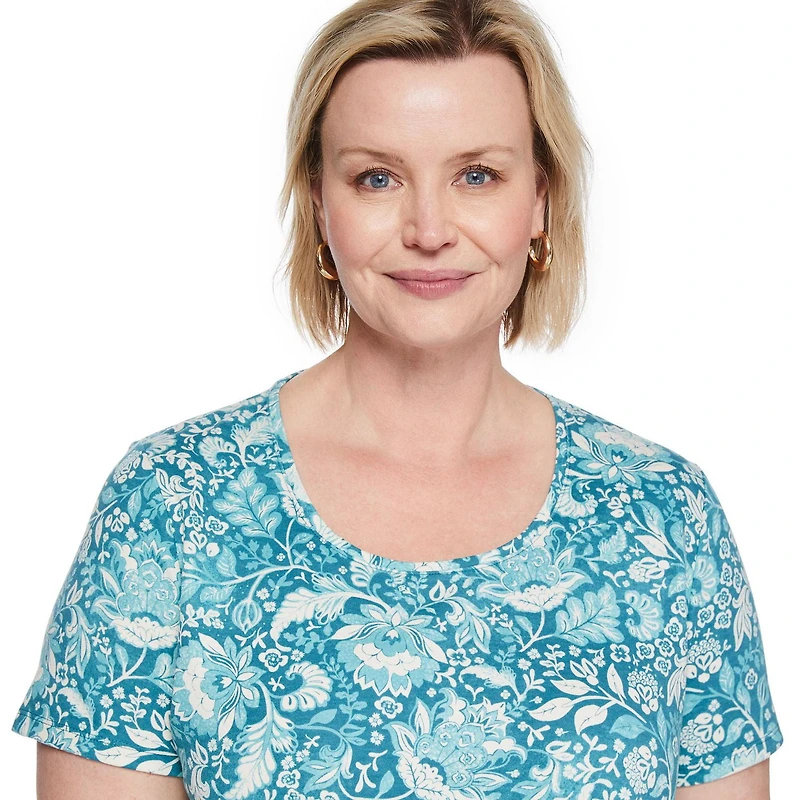 Iyla Women's Plus Crew Neckline Top