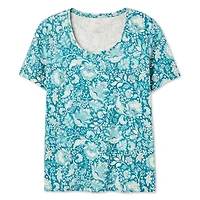 Iyla Women's Plus Crew Neckline Top