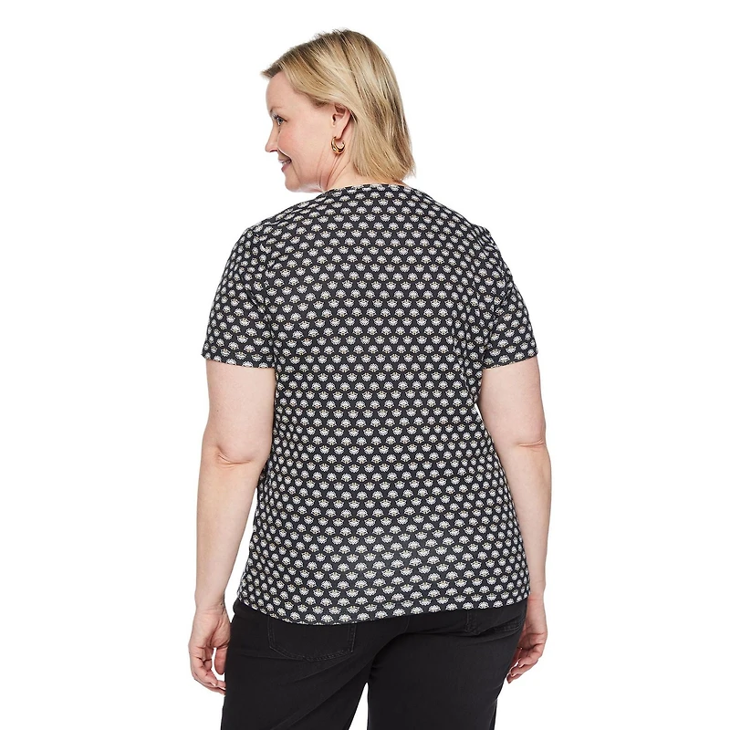 Iyla Women's Plus Crew Neckline Top, Sizes 1X-4X