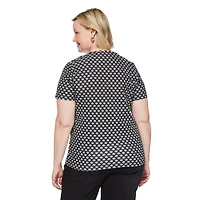 Iyla Women's Plus Crew Neckline Top, Sizes 1X-4X