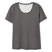 Haut à encolure ras du cou Iyla Plus pour femmes Tailles 1X-4X