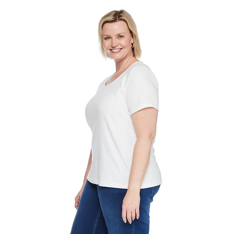 Haut à encolure ras du cou Iyla Plus pour femmes Tailles 1X-4X