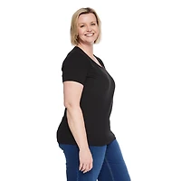 Iyla Women's Plus Crew Neckline Top, Sizes 1X-4X