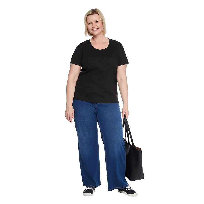 Haut à encolure ras du cou Iyla Plus pour femmes Tailles 1X-4X