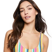 No Boundaries Women's Scoop Swimsuit 1-Piece