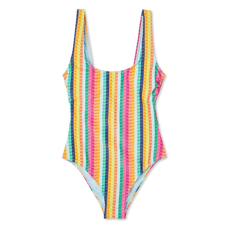 No Boundaries Women's Scoop Swimsuit 1-Piece