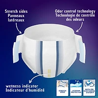 Culottes de nuit ajustables extensibles TENA PROskin Moyen 12ct. Protéger contre les fuites.