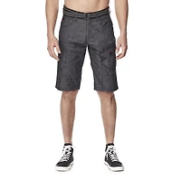Dark Black Capri cargo avec ceinture pour hommes